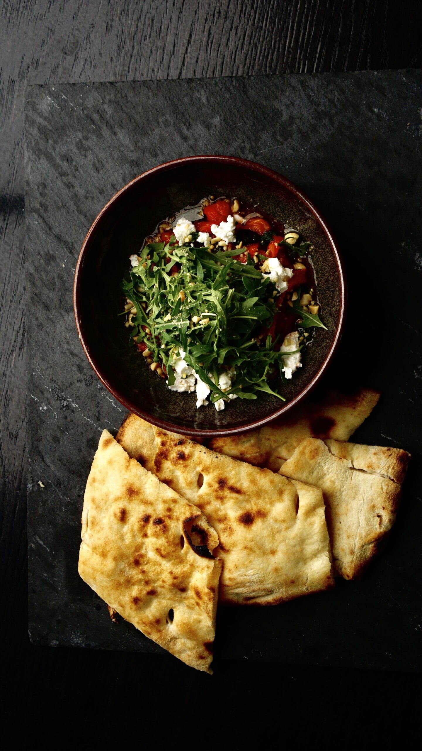 Baked peppers with feta