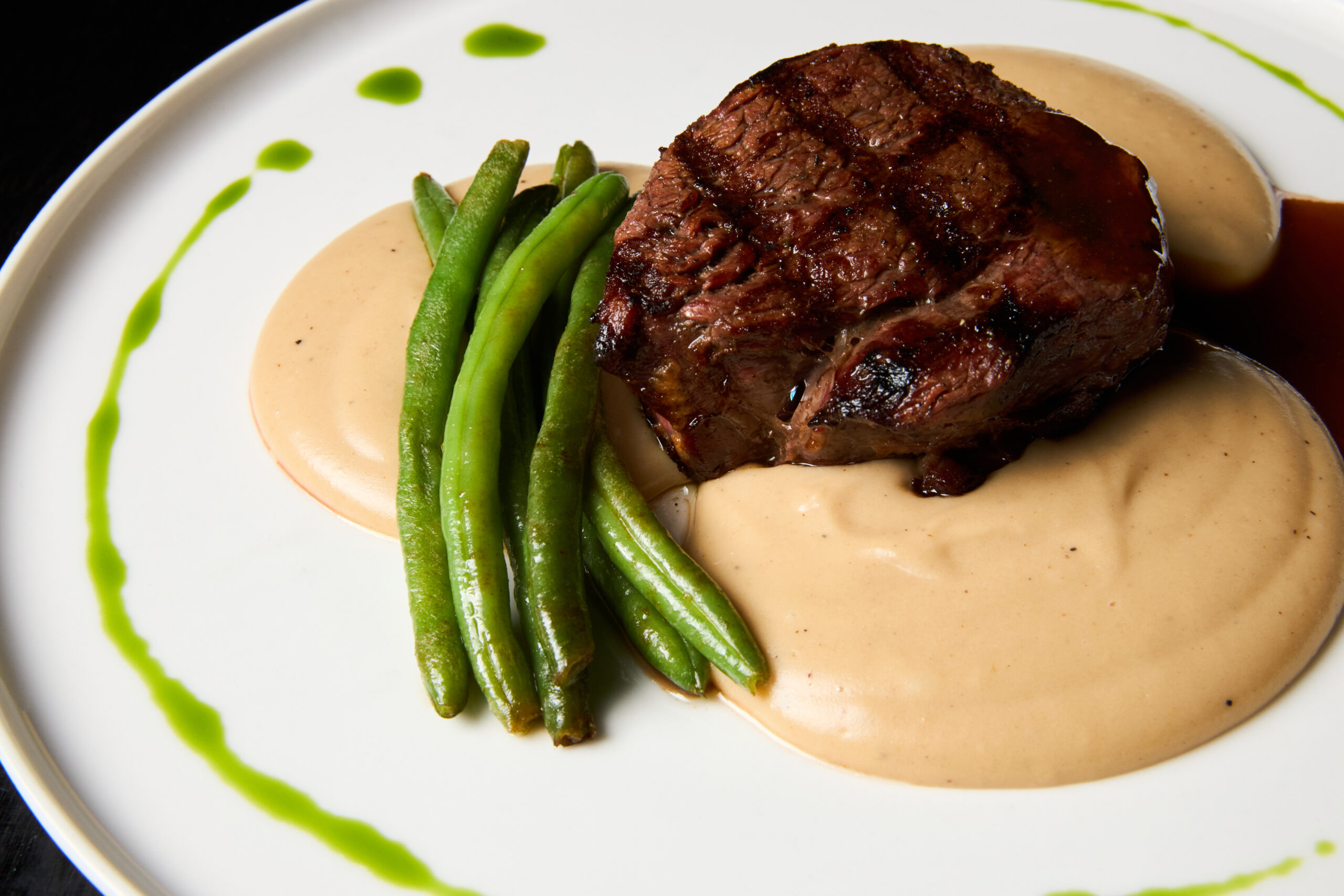 Медальйон з смаженим картопляним кремом