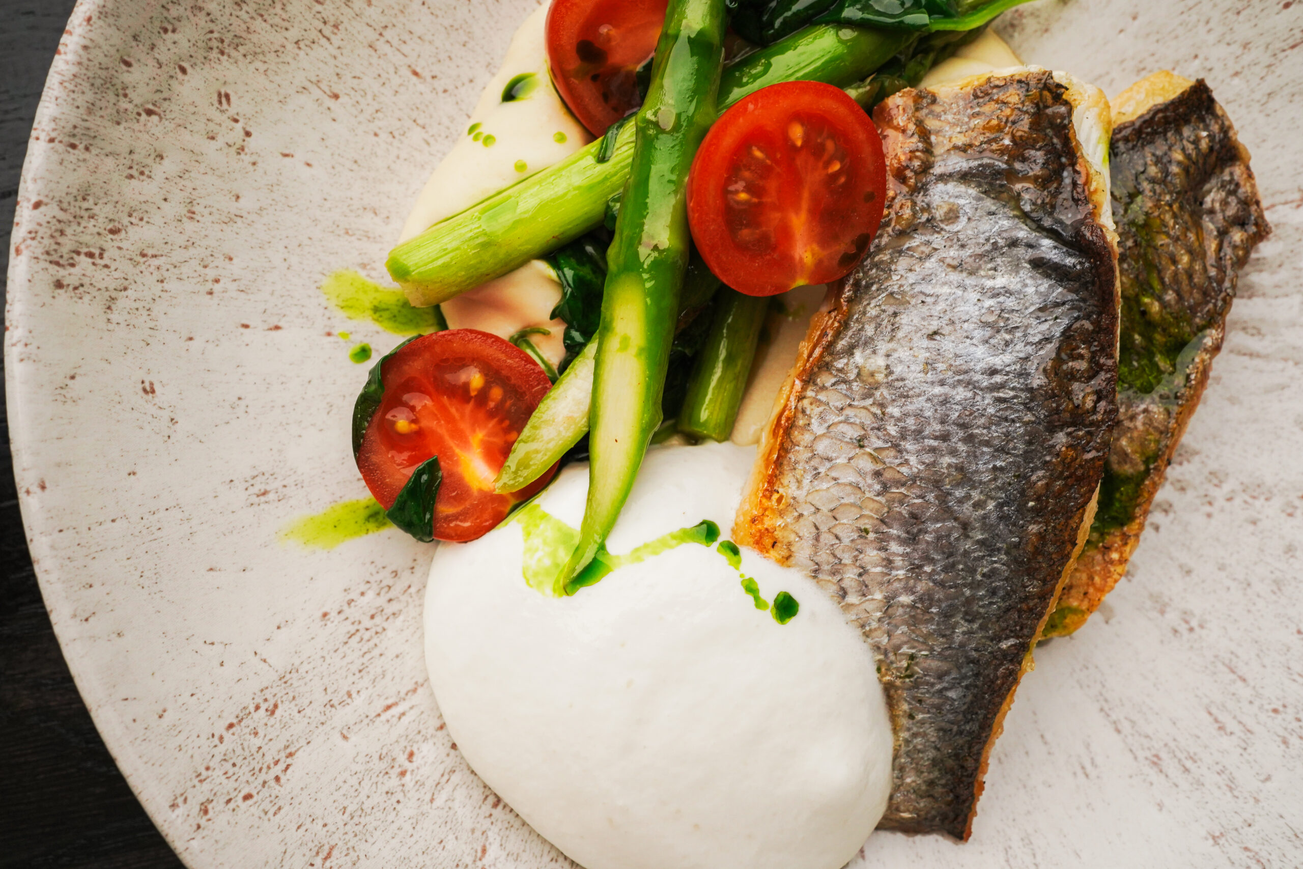 Філе дорадо з селеровим пюре та пармезановою піною